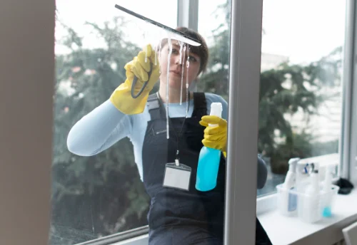 Nettoyage de vitres intérieures et extérieures au Chillou